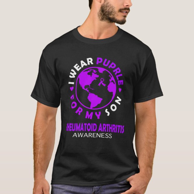 T-shirt I wear PURPLE for my SON RHEUMATOID ARTHRITIS Awar (Devant)