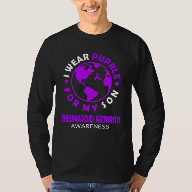 T-shirt I wear PURPLE for my SON RHEUMATOID ARTHRITIS Awar (Devant)