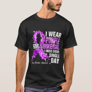 T-shirt I Wear Purple For Someone I Miss Drug Overdose Awa