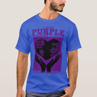 T-shirt I Wear Purple In Memory Of My Son - Overdose Aware