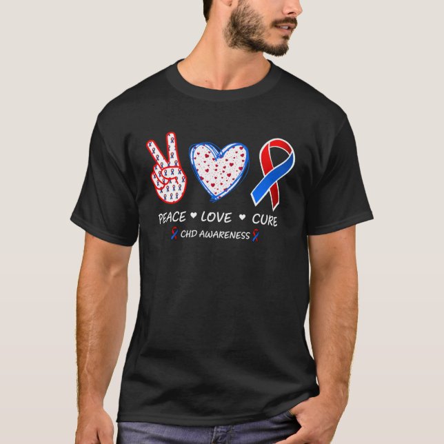 T-shirt I Wear Red To Fight Heart Disease Awareness CHD Mo (Devant)
