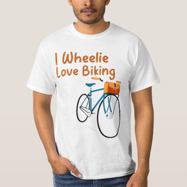 T-shirt I Wheelie Love Vélo (Devant)