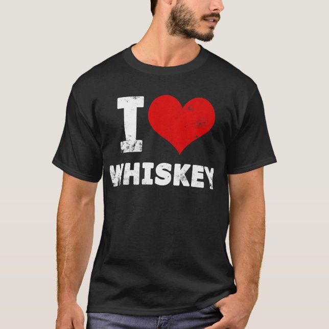 T-shirt I whiskey de coeur (Devant)