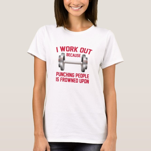 T-shirt I Work Out (Devant)