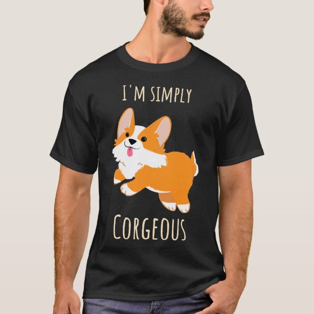 T-shirt I X M Simply Corgeous Corgi (Devant)