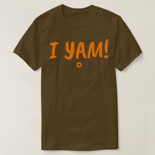 T-shirt I Yam Funny Hes My Sweet Potato Set Thanksgiving M (Design devant)