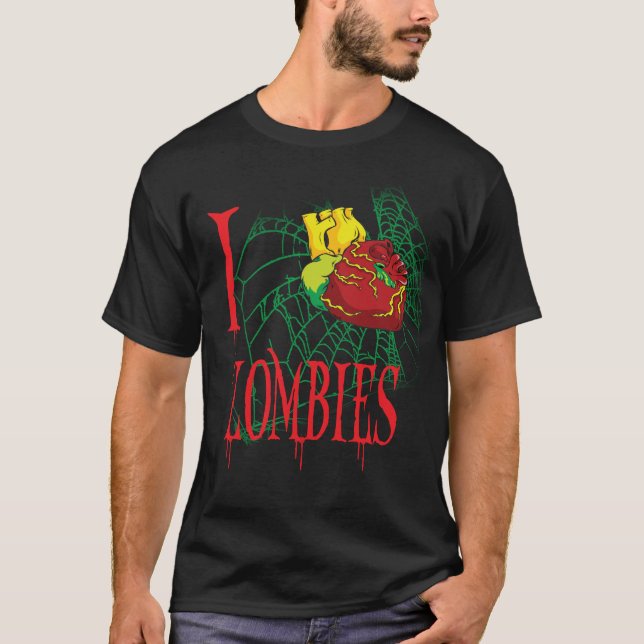 T-shirt I zombis de coeur (Devant)