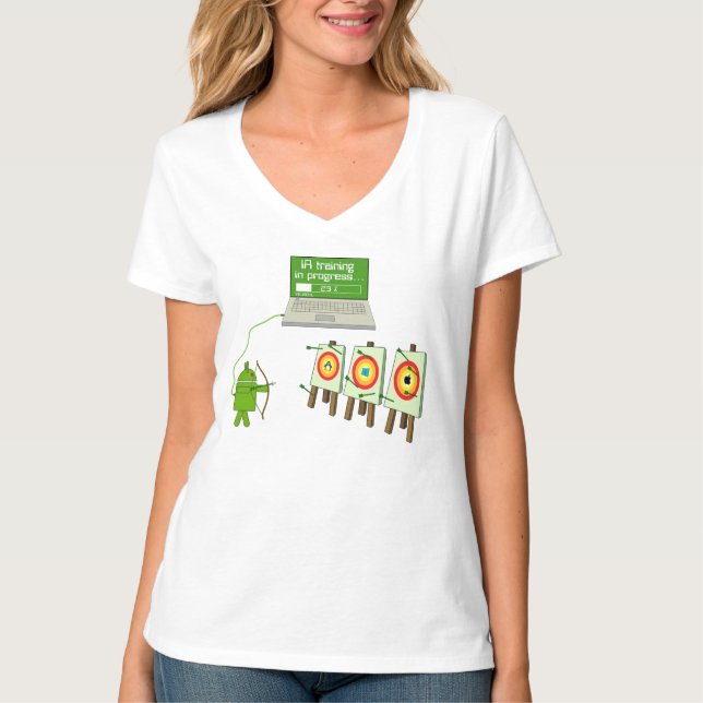 T-shirt IA computer android linux windows apple (Devant)