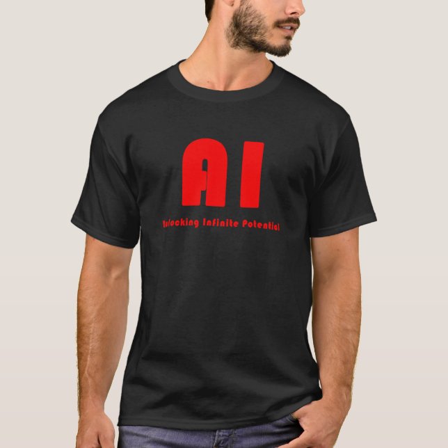 T-shirt IA déverrouillant le potentiel infini_3 (Devant)