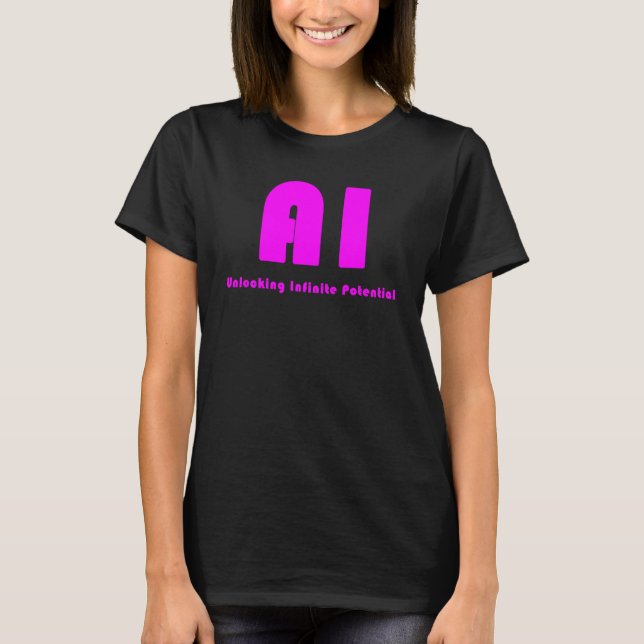 T-shirt IA déverrouillant un potentiel infini_7 (Devant)