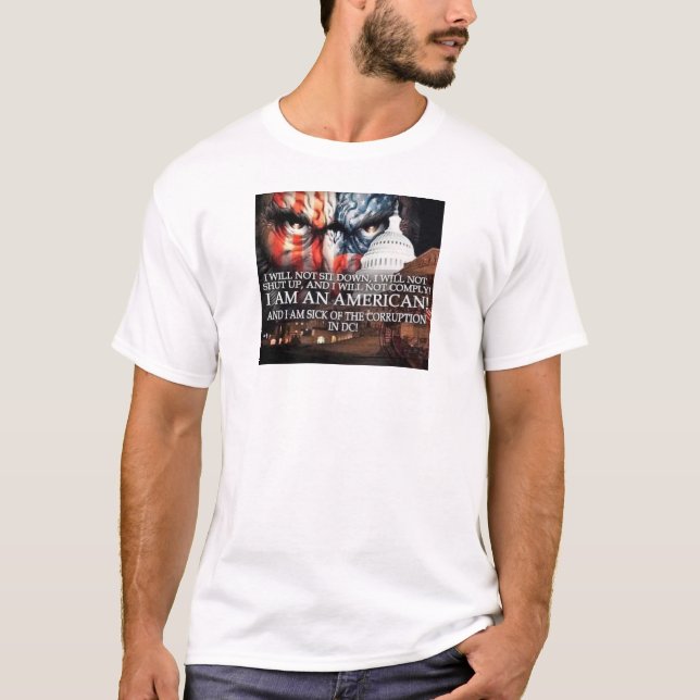 T-shirt IAM SICK de la CORRUPTION à D.C. (Devant)