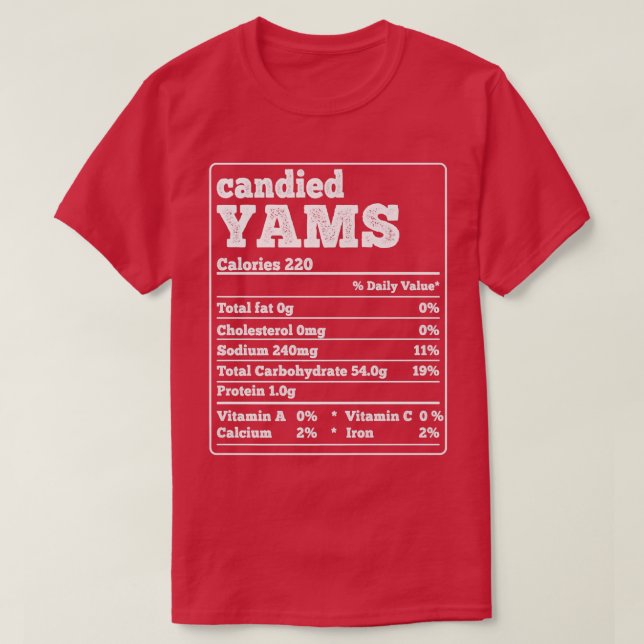 T-shirt Iams confits Faits Ingrédients Footies amusantes M (Design devant)