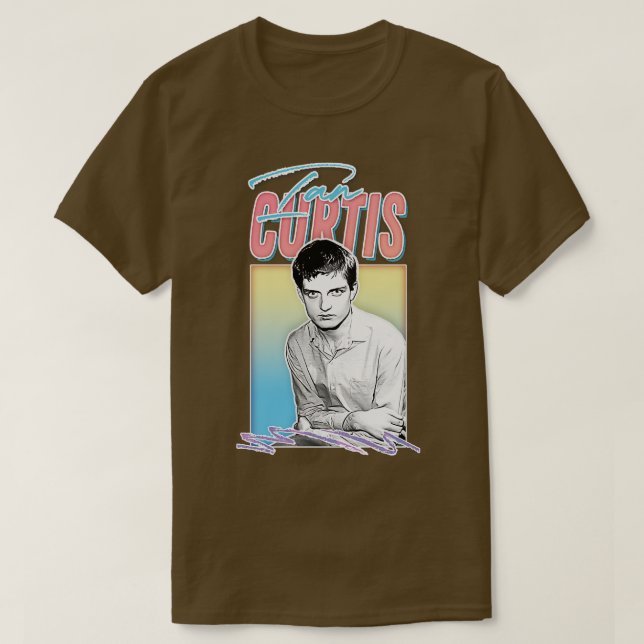 T-shirt Ian Curtis Design esthétique (Design devant)
