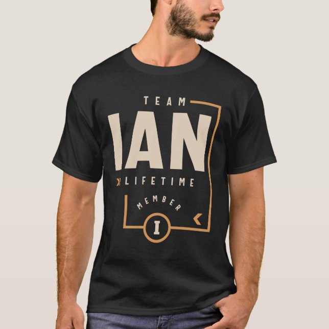 T-shirt Ian Nom personnalisé - Drôle Ian (Devant)