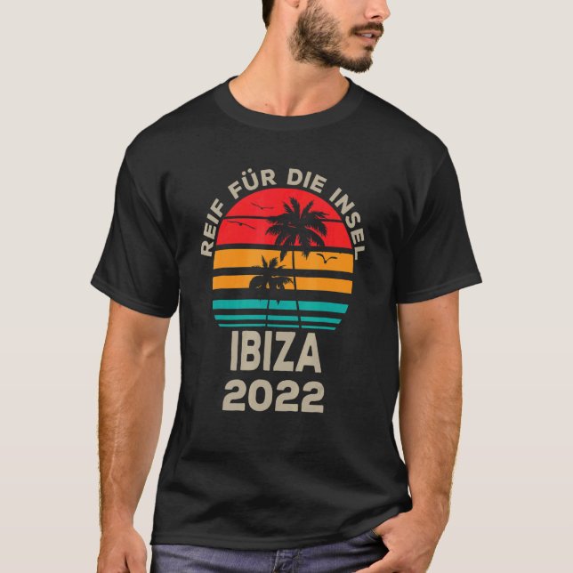T-shirt Ibiza 2022 Palm Tree Restart Outfit (Devant)