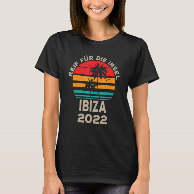 T-shirt Ibiza 2022 Palm Tree Restart Outfit (Devant)