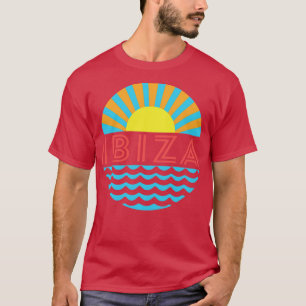 T-shirt Ibiza Beach Sun Et Vagues