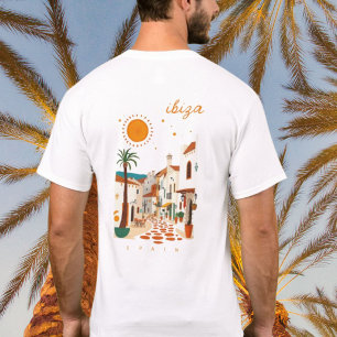 T-Shirt Ibiza Eivissa Espagne ville blanche