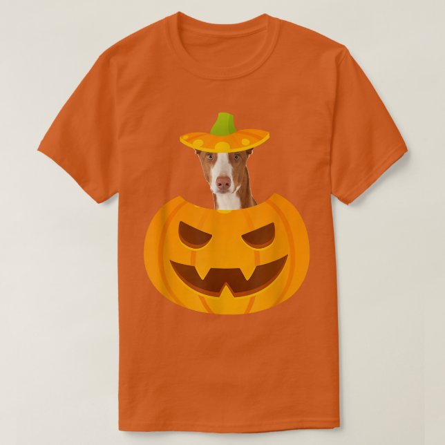 T-shirt Ibizan Hound Pékin hors JackoLantern (Design devant)