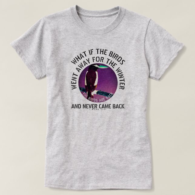 T-SHIRT IBONELTD. LES OISEAUX SONT DE RETOUR 2D (Design devant)
