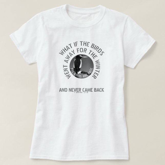 T-SHIRT IBONELTD. LES OISEAUX SONT DE RETOUR 2D (Design devant)
