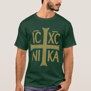 T-shirt IC XC NIKA Croix Orthodoxe Chrétienté orientale Ch