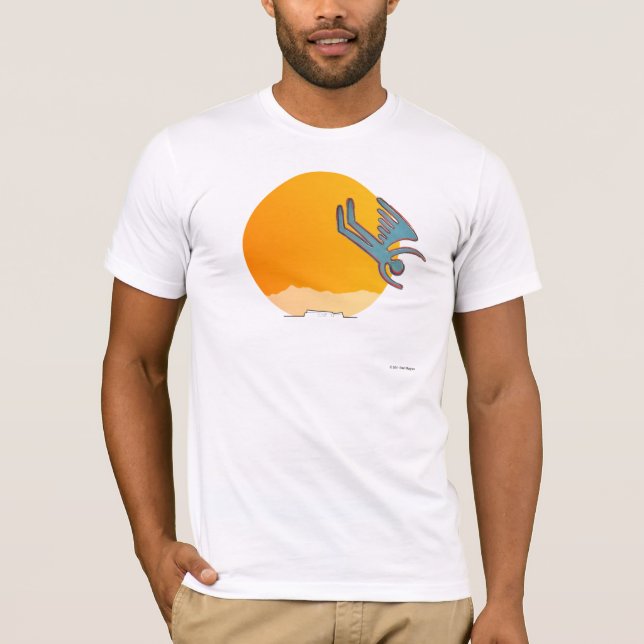 T-shirt Icarus Descendant Sur Palm Springs (Devant)