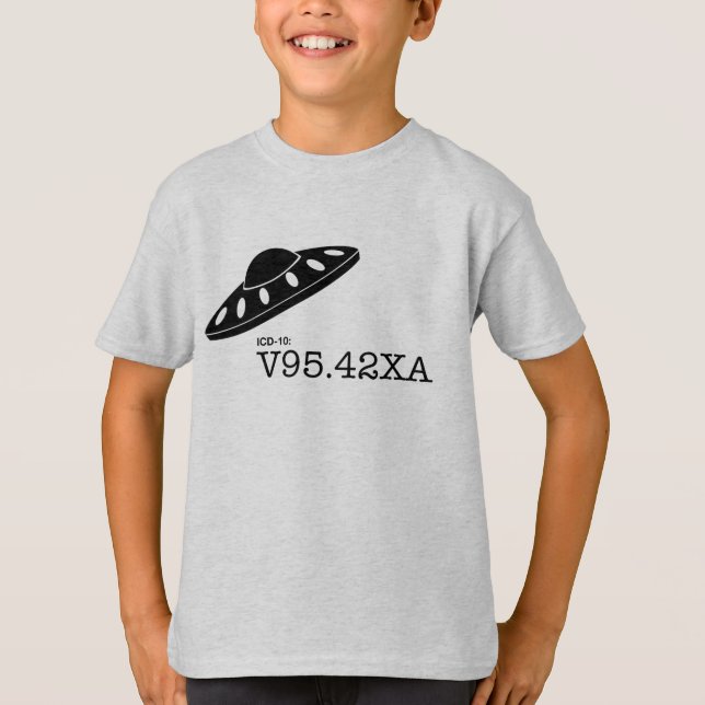 T-shirt ICD-10: V9542XA - Spacecraft Crash (Devant)