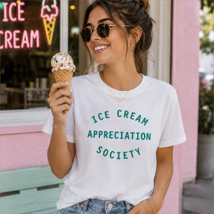 T-shirt Ice Cream Appreciation Society Citation Art