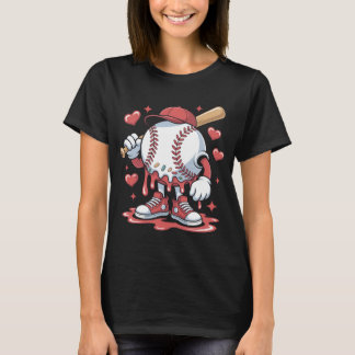 T-shirt Ice Cream Baseball Drip Melting Character Art Ice 