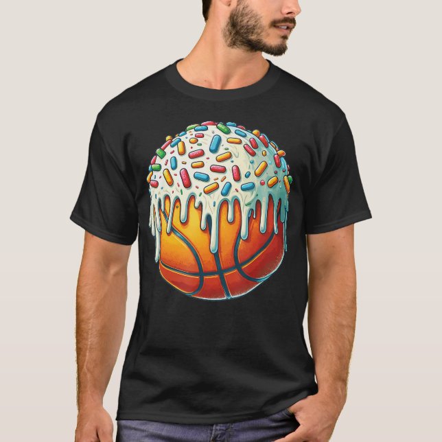 T-shirt Ice Cream Basketball Drip Sprinkles Basketball Dri (Devant)