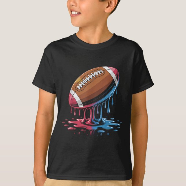 T-shirt Ice Cream Drip Football  (Devant)