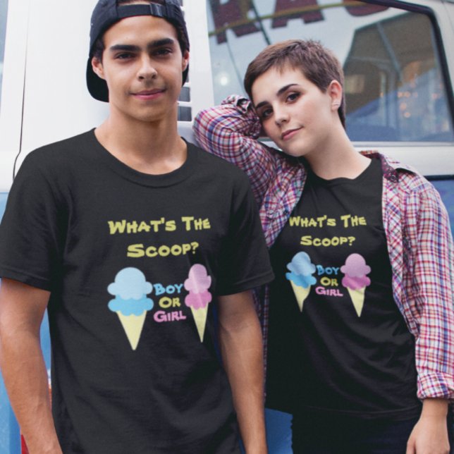 T-shirt Ice Cream Gender Reveal (Créateur téléchargé)