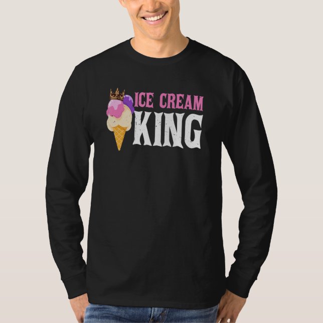 T-shirt Ice Cream King Gelato   Sorbet Popsicle Mochi (Devant)
