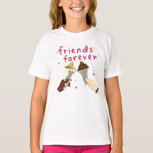 T-shirt Ice Cream meilleur ami (Devant)