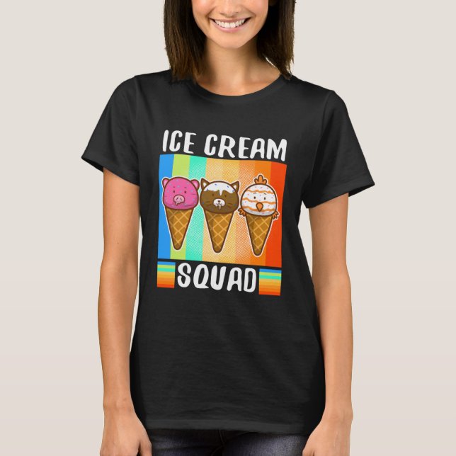 T-shirt Ice cream squad  2 (Devant)
