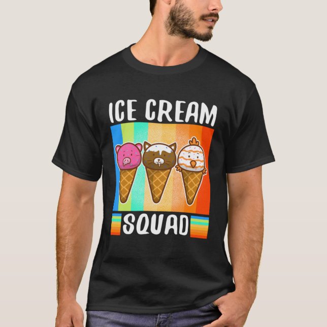 T-shirt Ice cream squad  2 (Devant)