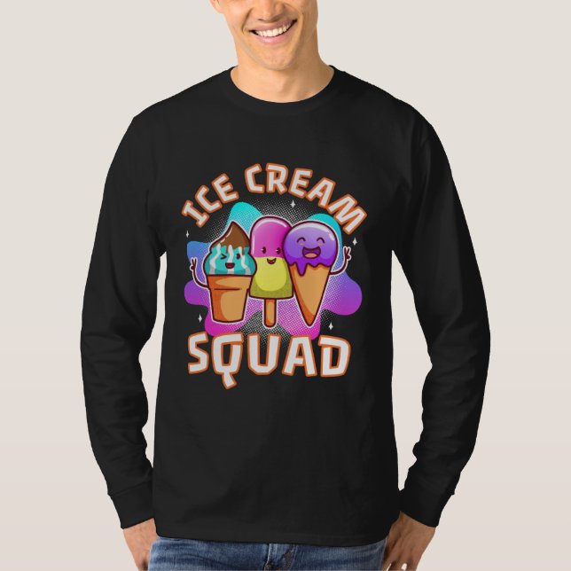 T-shirt Ice cream squad  4 (Devant)
