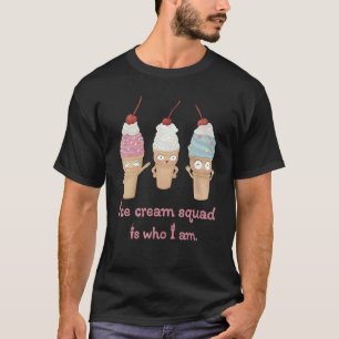 T-shirt Ice Cream Squam Est Qui Je Suis Glace Crème Cone S