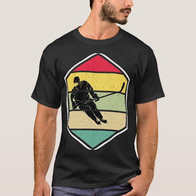 T-shirt Ice Hockey Funny Ice Hockey Frisbee Lover Retro Vi (Devant)