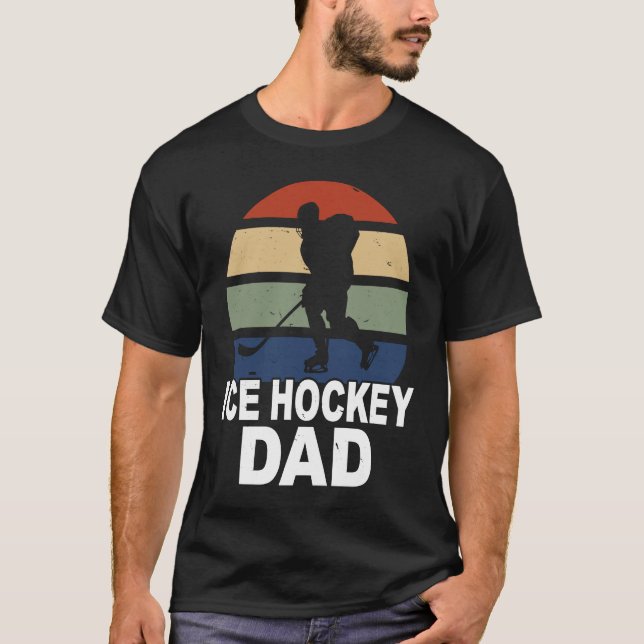 T-shirt Ice hockey game dad daddy ice hockey player (Devant)