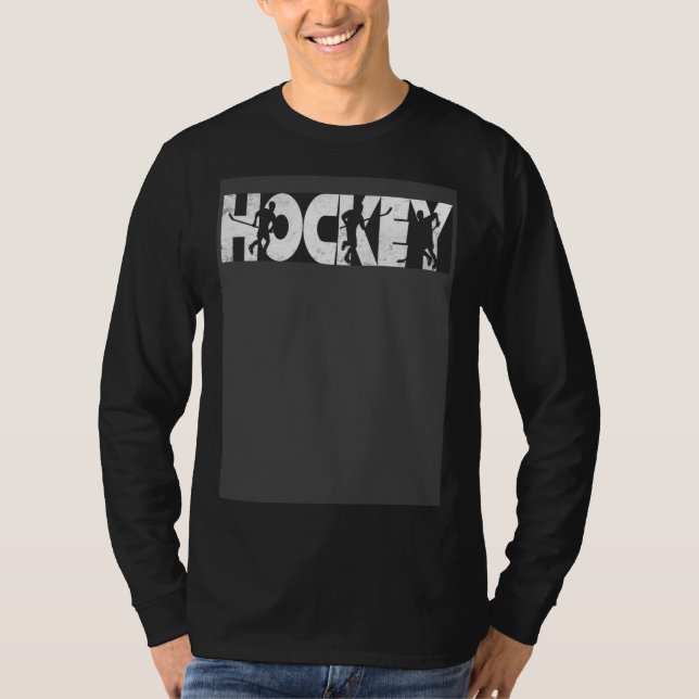 T-shirt Ice Hockey    Idea For Men Women  Fun Hockey (Devant)