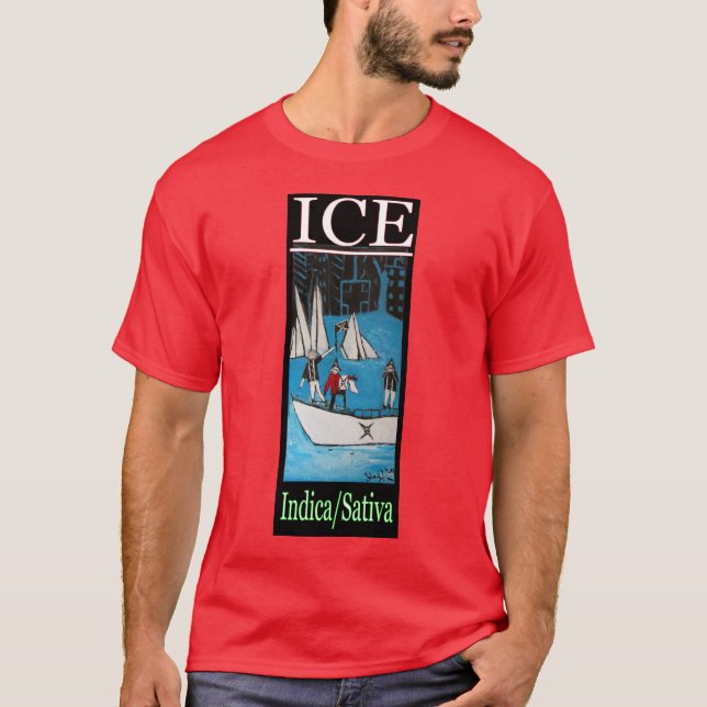 T-SHIRT ICE INDICA SATIVA (Devant)