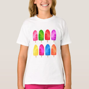 T-shirt Ice Lolly Popsicle Girls été