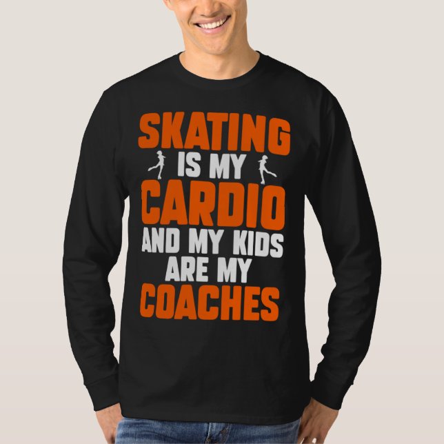 T-shirt Ice Skating Speedskating Mom Cardio and Kids Are M (Devant)