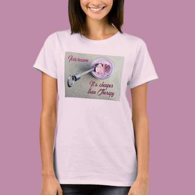 T-shirt Icecream est moins cher que Therapy Funny Chic (Créateur téléchargé)