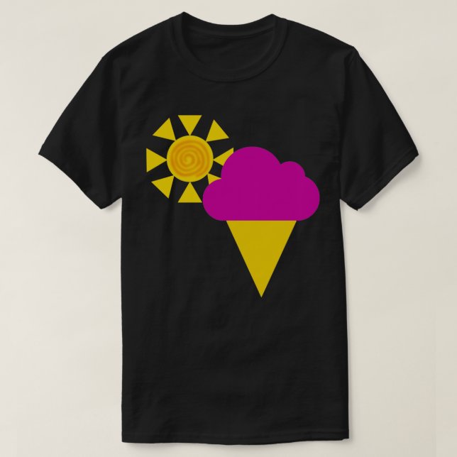 T-shirt Icecream rose été (Design devant)
