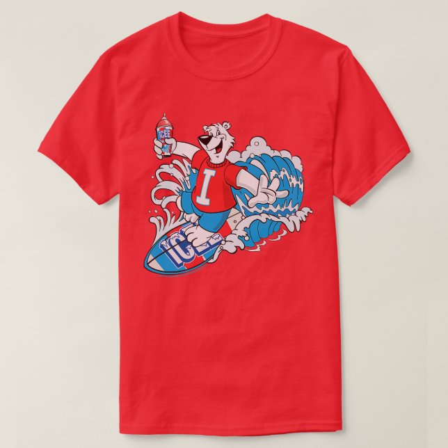 T-shirt ICEE Bear Classic Surfer Collegiate Premium (Design devant)