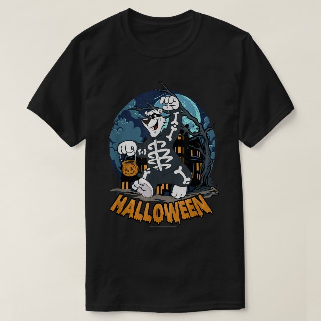 T-shirt ICEE Ours Squelette Halloween Costume (Design devant)