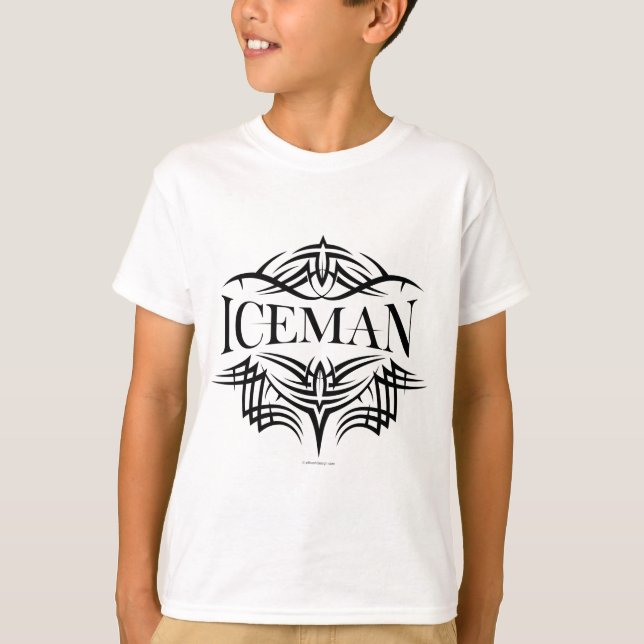 T-shirt Iceman tribal d'hockey (simple) (Devant)